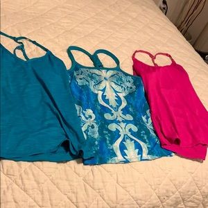 Bundle of 3 fitness yoga tanks